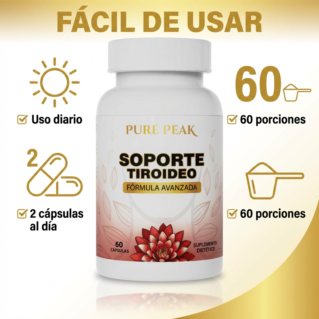 Soporte para Tiroides | Más Energía, Metabolismo Activo y Enfoque Diario