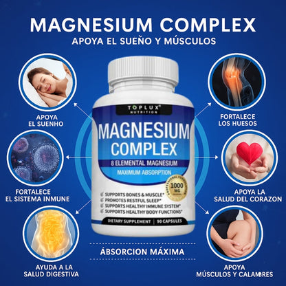 OFERTA 2X1 - Magnesio Complex™ 8 en 1 | Equilibrio Corporal Completo 1000mg