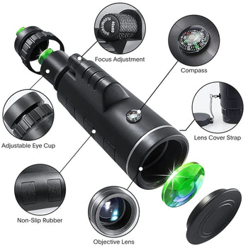 Telescopio Portátil con Visión Nocturna + REGALO
