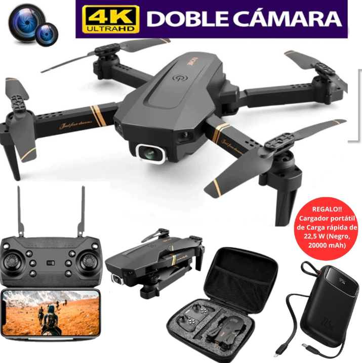 FlyDron | con Cámara Full HD 4K + BATERÍA EXTRA