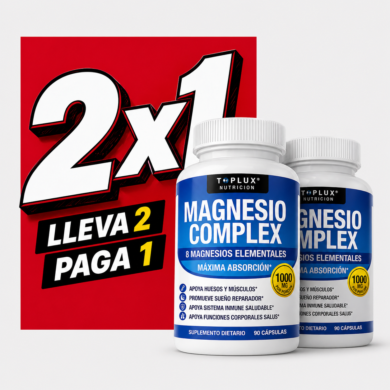 OFERTA 2X1 - Magnesio Complex™ 8 en 1 | Equilibrio Corporal Completo 1000mg