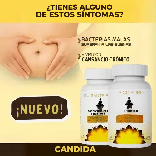 PROMOCIÓN 3x1 - Candida Cleanse | Limpieza Intestinal y Colon + Probióticos Naturales