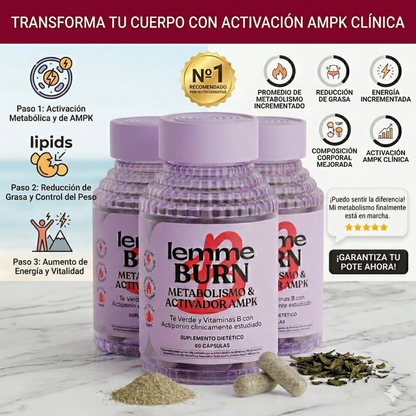 Lemme Burn - Apoyo al Metabolismo y Grasa Abdominal | Promo 1, 2 o 3 Unidades