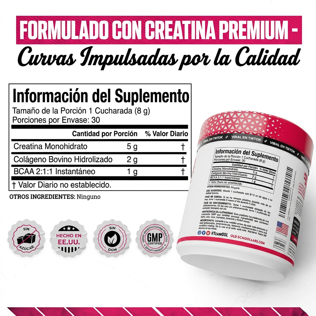 Creatina + Colágeno + BCAA | Fuerza y Definición Femenina