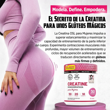 Creatina + Colágeno + BCAA | Fuerza y Definición Femenina
