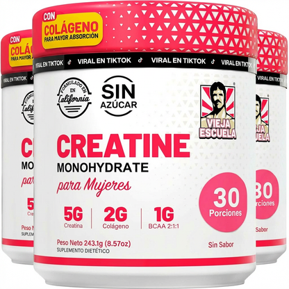 OFERTA 2X1 - Creatina + Colágeno + BCAA | Más Fuerza y Definición Femenina