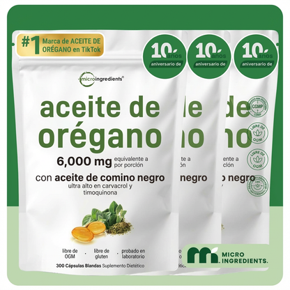 Aceite de Orégano + Semilla Negra | Defensas y Equilibrio Intestinal