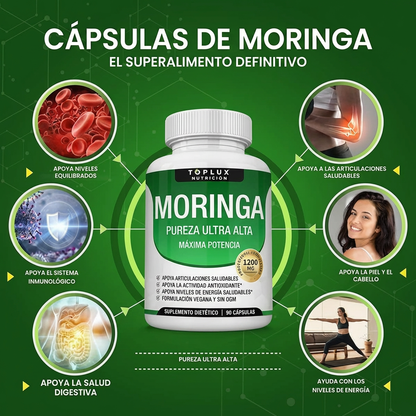 Moringa 1200mg | Energía Natural y Apoyo Inmunológico