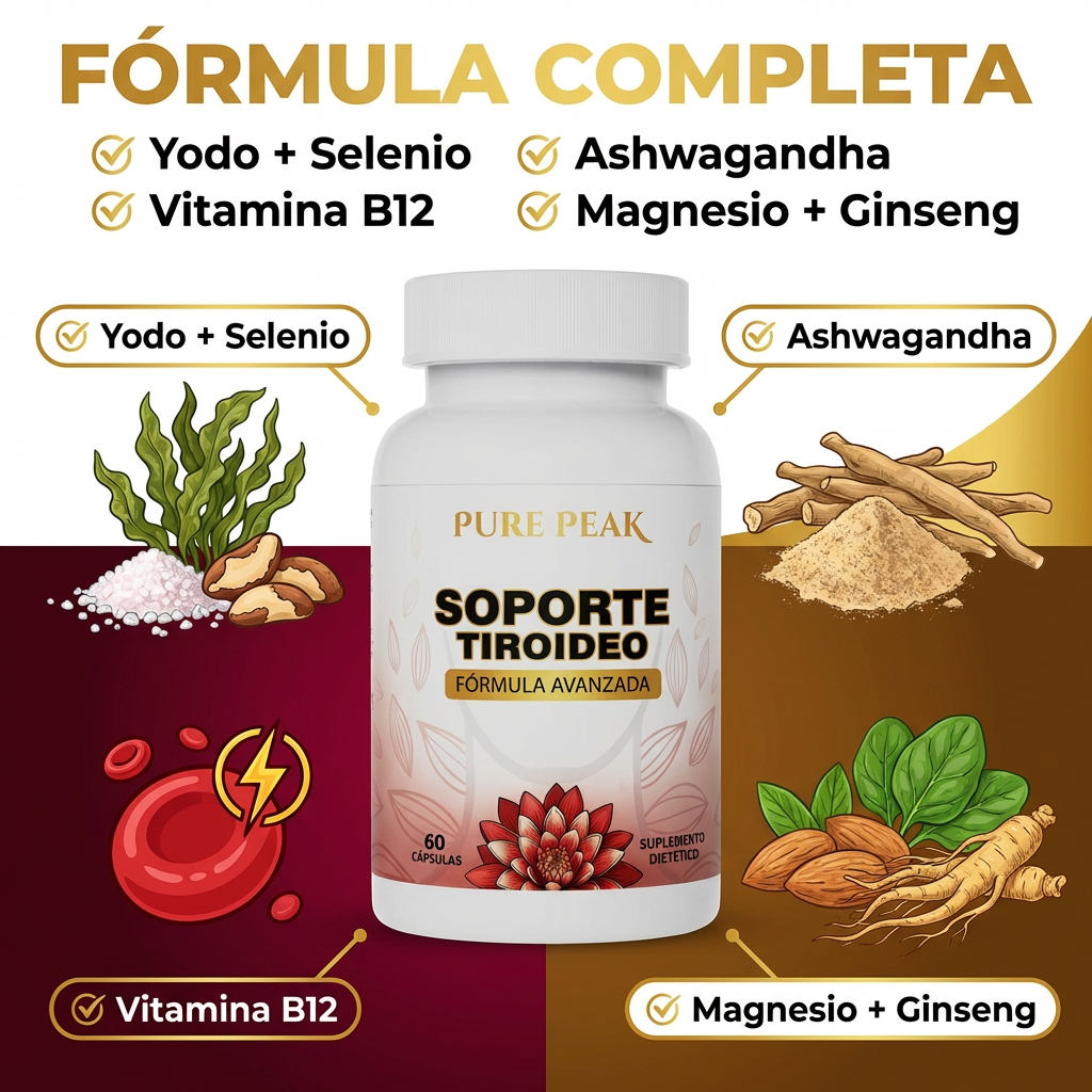 Soporte para Tiroides | Más Energía, Metabolismo Activo y Enfoque Diario