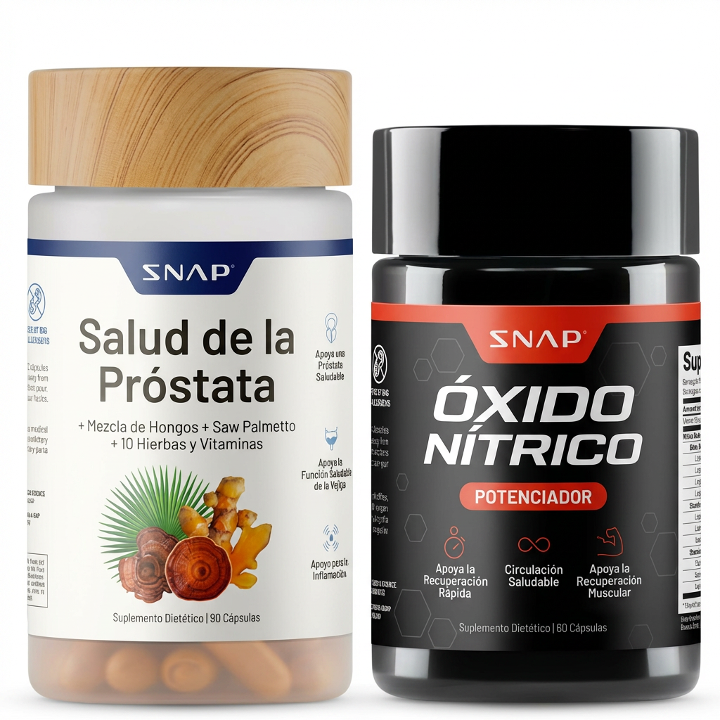 PROMOCIÓN 2x1 – Salud Masculina Completa | Próstata + Óxido Nítrico + Más Rendimiento