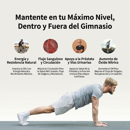 PROMOCIÓN 2x1 – Salud Masculina Completa | Próstata + Óxido Nítrico + Más Rendimiento