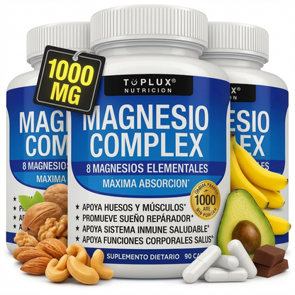 OFERTA 2X1 - Magnesio Complex™ 8 en 1 | Equilibrio Corporal Completo 1000mg