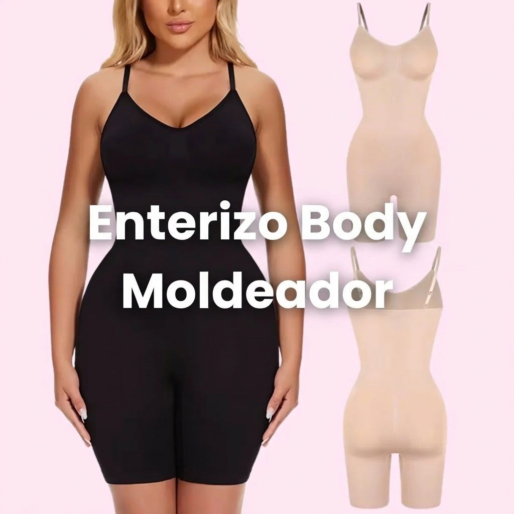 PROMOCIÓN 3x1 – Body Moldeador Deep V con Soporte de Pecho y Control de Abdomen