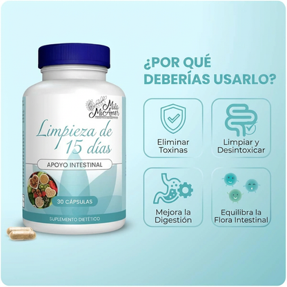 Limpieza Intestinal 15 Días | Bienestar Digestivo Natural