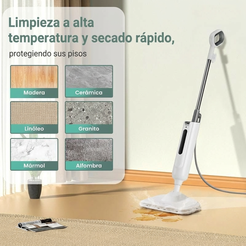 Mopa Multifuncional | Limpieza Profunda y Sin Esfuerzo en Todo Tipo de Pisos