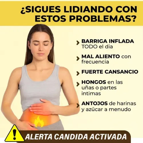 Candida Cleanse - Limpieza Intestinal y Colon + Probióticos Naturales