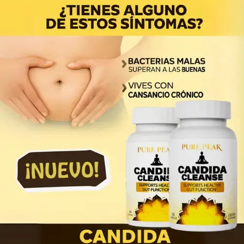 Candida Cleanse - Limpieza Intestinal y Colon + Probióticos Naturales